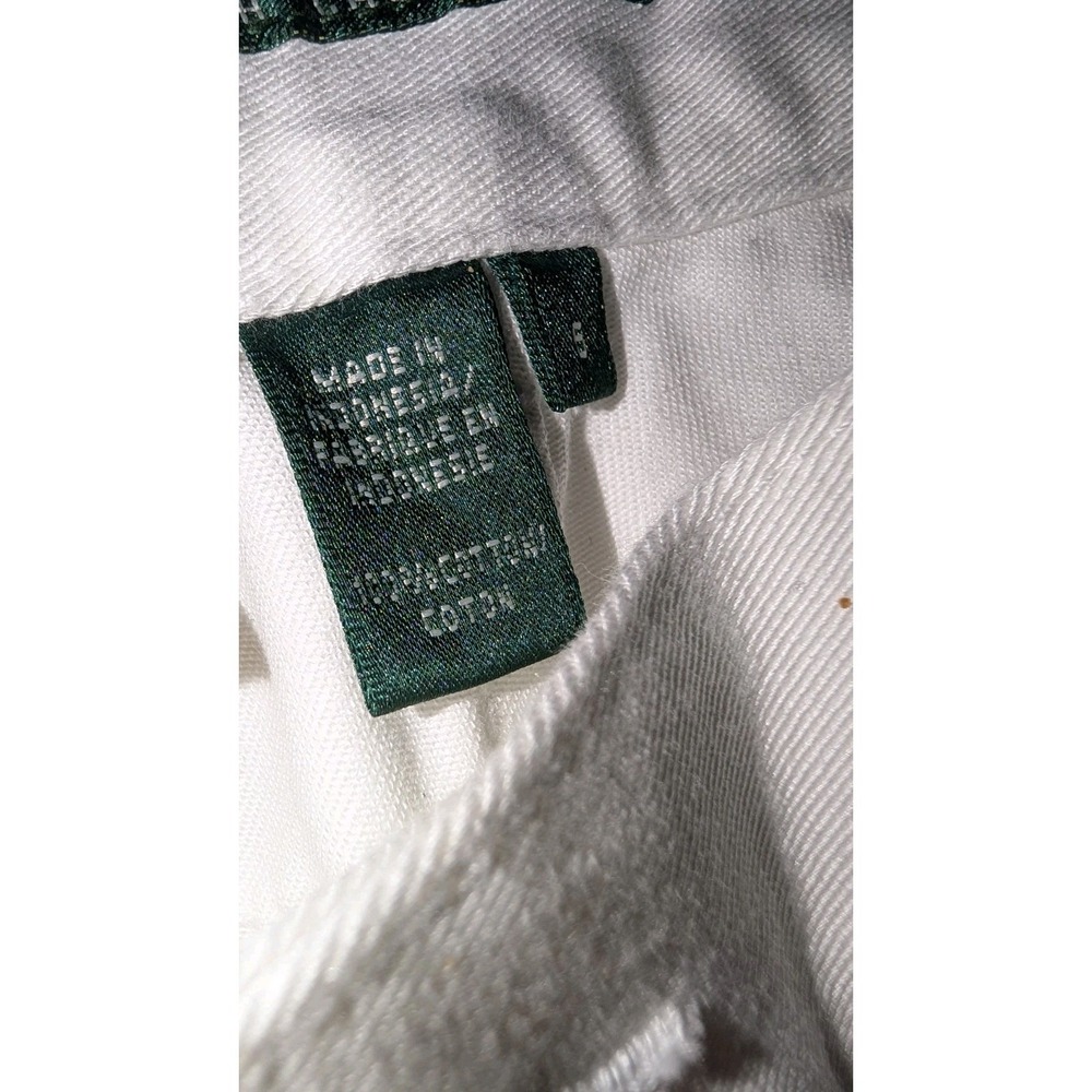 NWT Lauren Ralph Lauren Jeans Co. White Mid-Calf Cropped Jeans Size 6 Classic - Picture 4 of 7